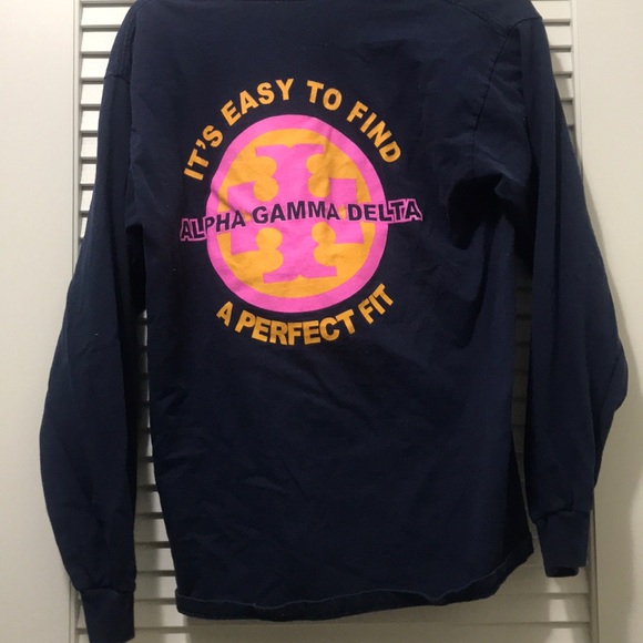 Alpha Gamma Delta long sleeve sorority t shirt - Picture 3 of 3